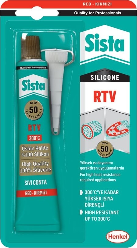 Rtv Silikon Kırmızı Sıvı Conta 50 G