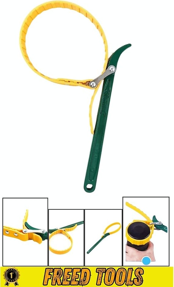 Ayarlı Kayışlı Kemerli Yağ Filtre Sökme Anahtarı 9" 225 mm