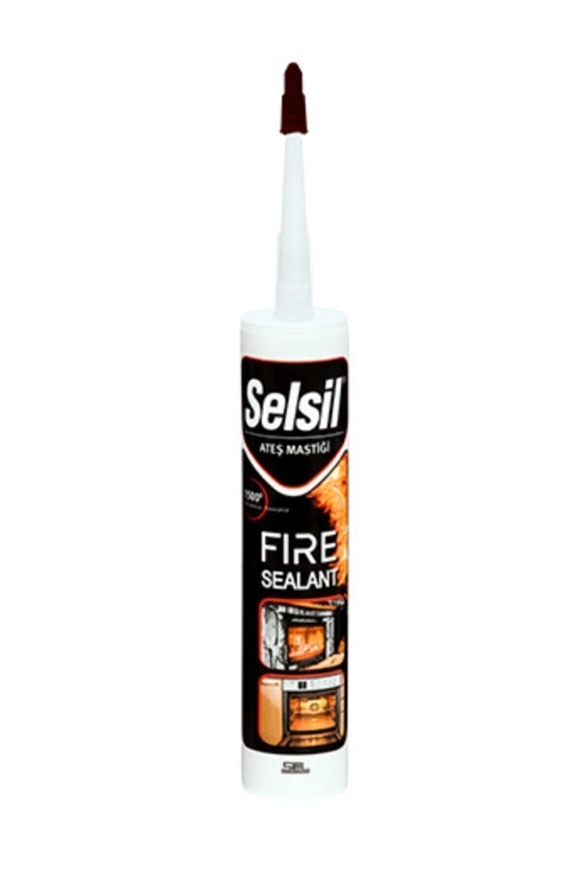 SELSİL Siyah 1500 C'ye Kadar Dayanıklı Ateş Mastiği 300 Ml