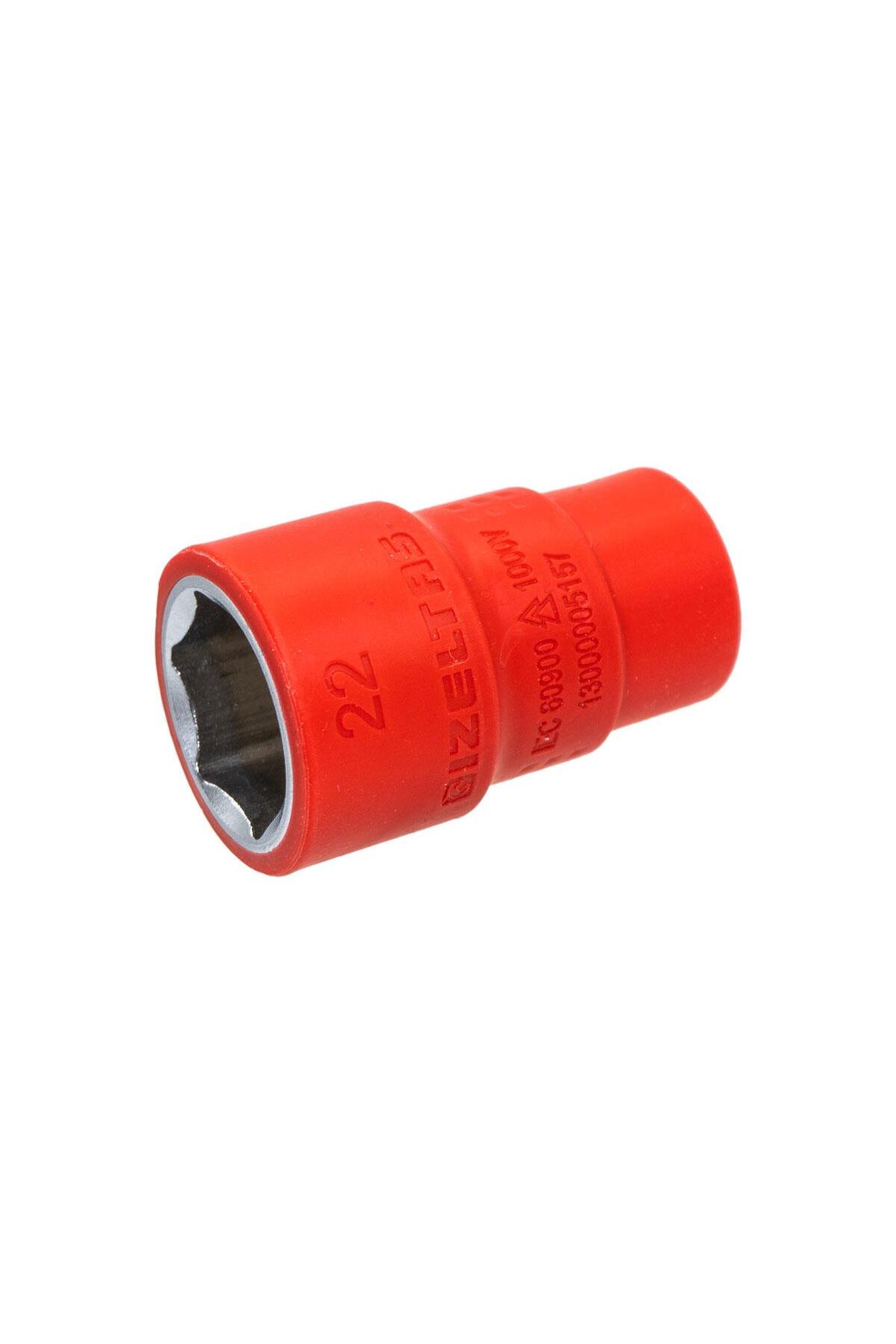 13000005157 1000V İzoleli 6 Köşe 1/2" Lokma Anahtar 22 mm