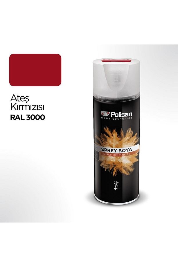 Ateş Kırmızı Sprey Boya 400 ml (5 Adet )