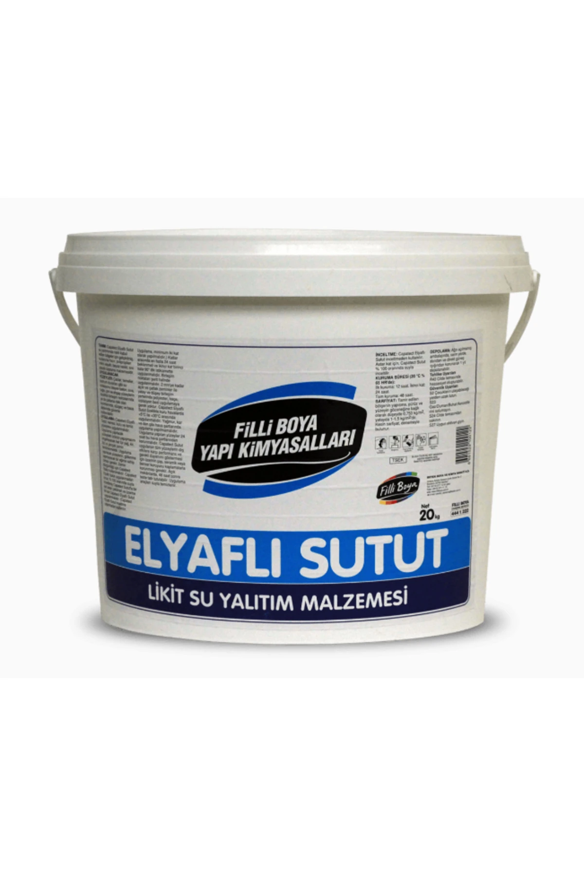 Filli Elyaflı Sutut Likit Su Yalıtım Malzemesi 20 Kg
