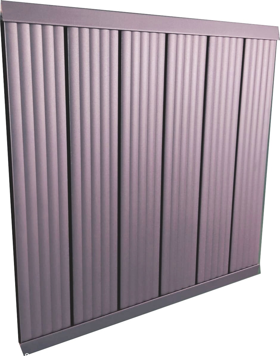 Aluminyum Panel Radyatör Ekol 600x1100 Ral 7016 Antrasit Gri Texture