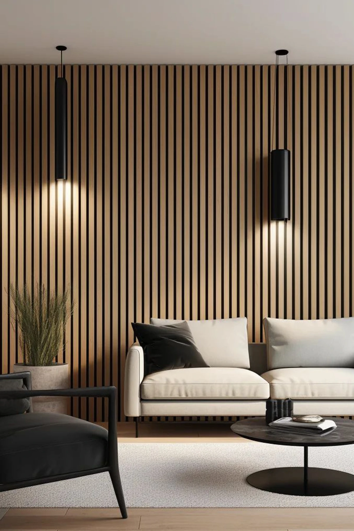 Flex 60x245 cm Meşe Renk Akustik Ahşap Duvar Paneli