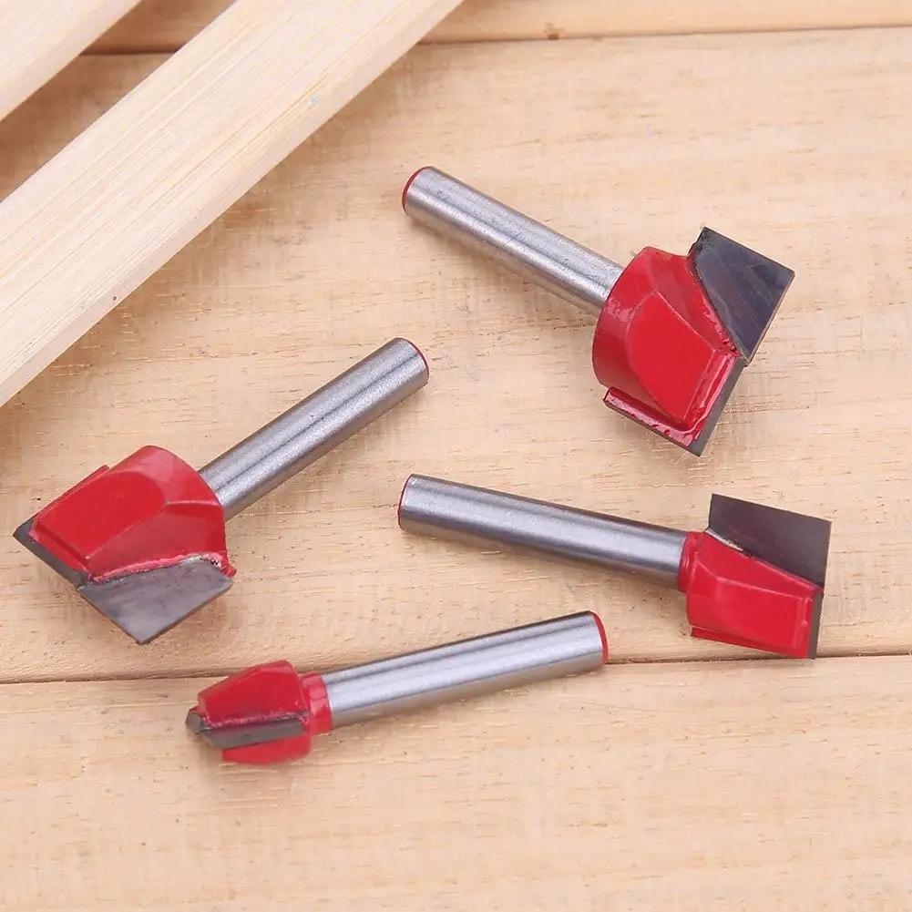 6X16 6mm Yüzey Planya Alt Temizleme Ahşap Freze Cutte Cnc Kesici Gravür Çelik Bıçak Shank Yönlendirici Bit Ağaç Işleme Araçları (Yurt Dışından)