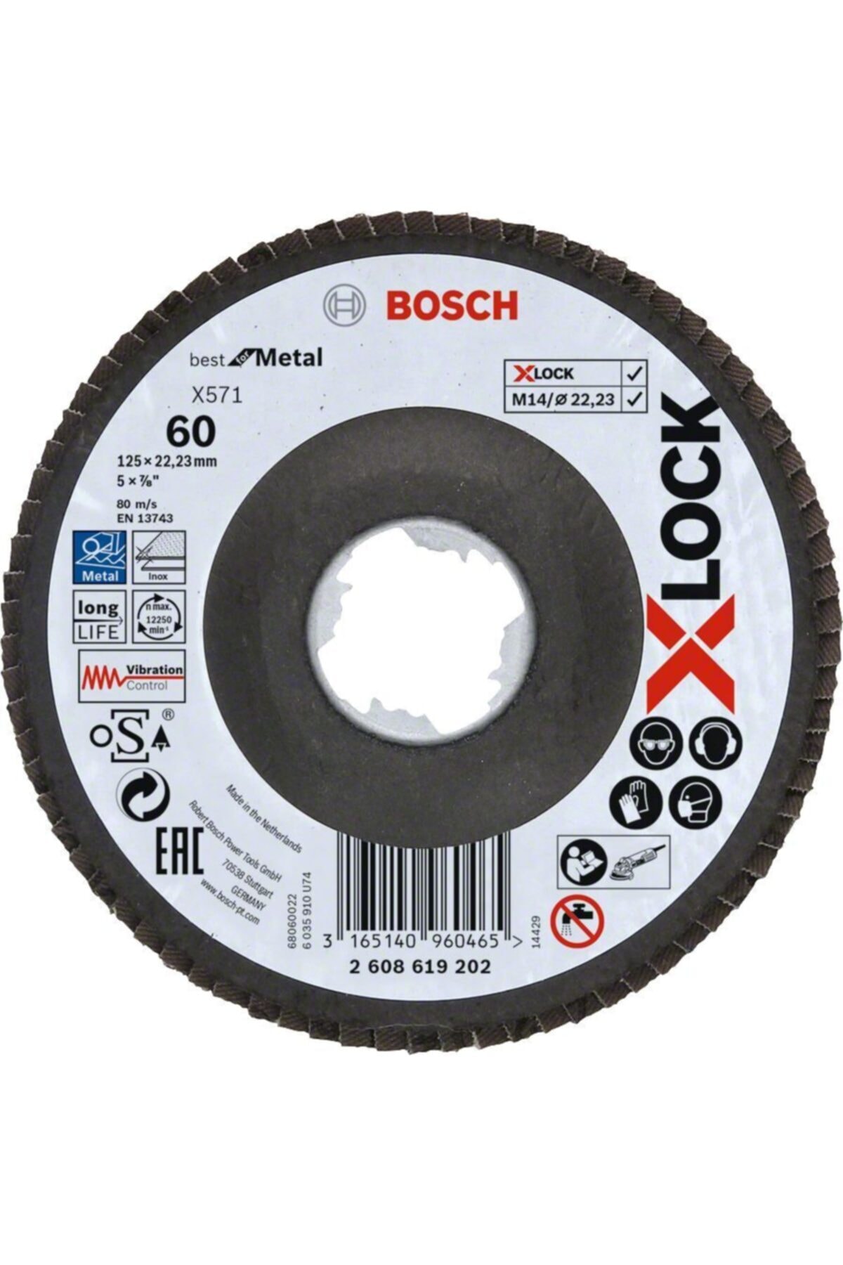 - X-lock - 125 Mm 60 Kum Best Serisi Metal Flap Disk