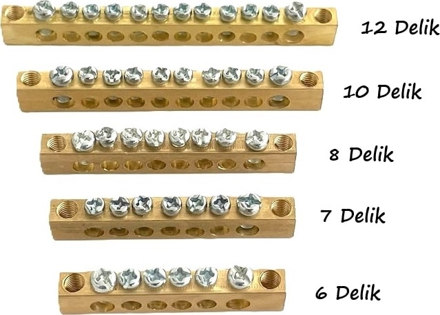 Toprak Barası 10 Delik 125A ( 7 x 12 ) 5 Adet