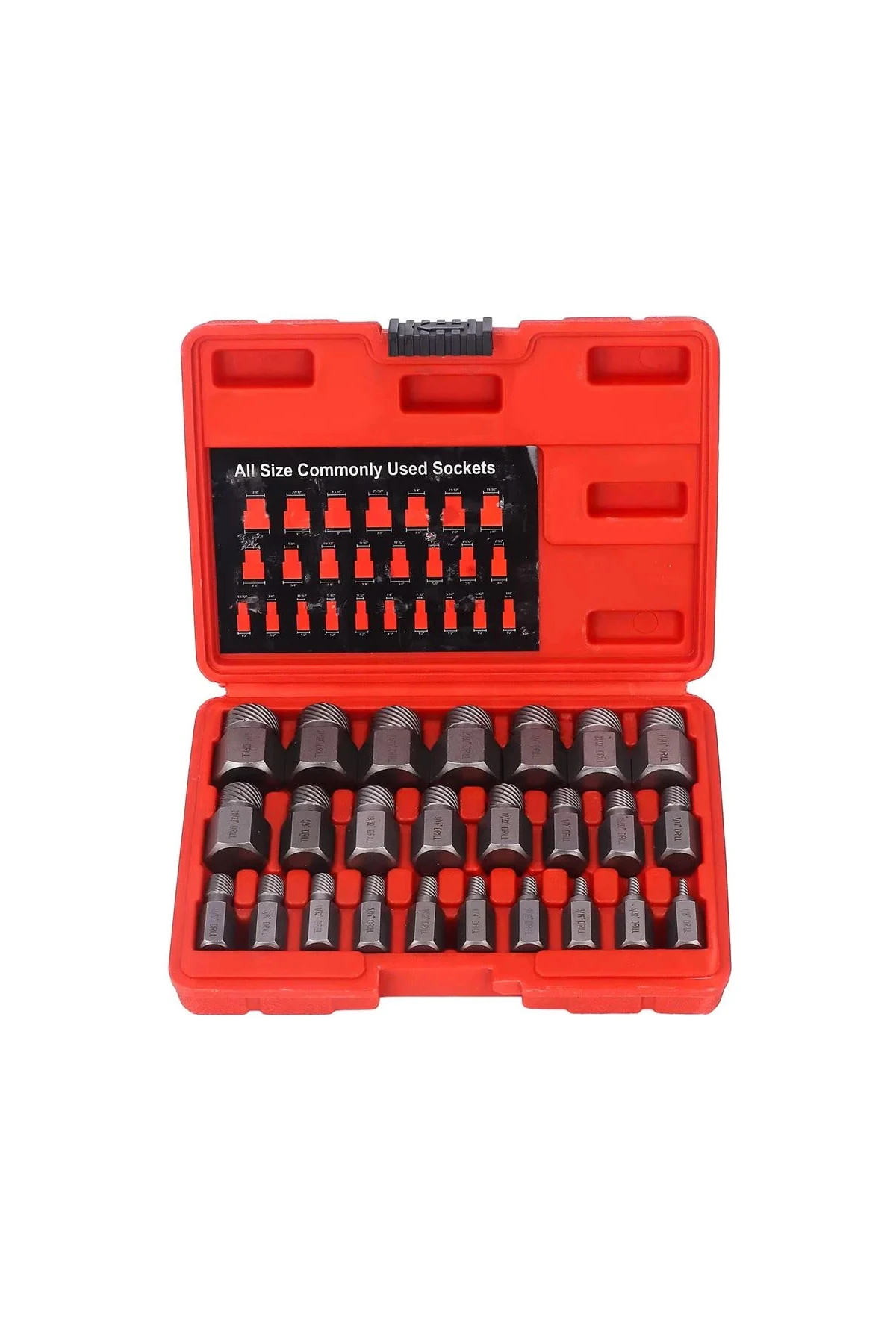 Kırık Cıvata Çıkarma Seti Yalama Cıvata Seti 25 Parça Çantalı