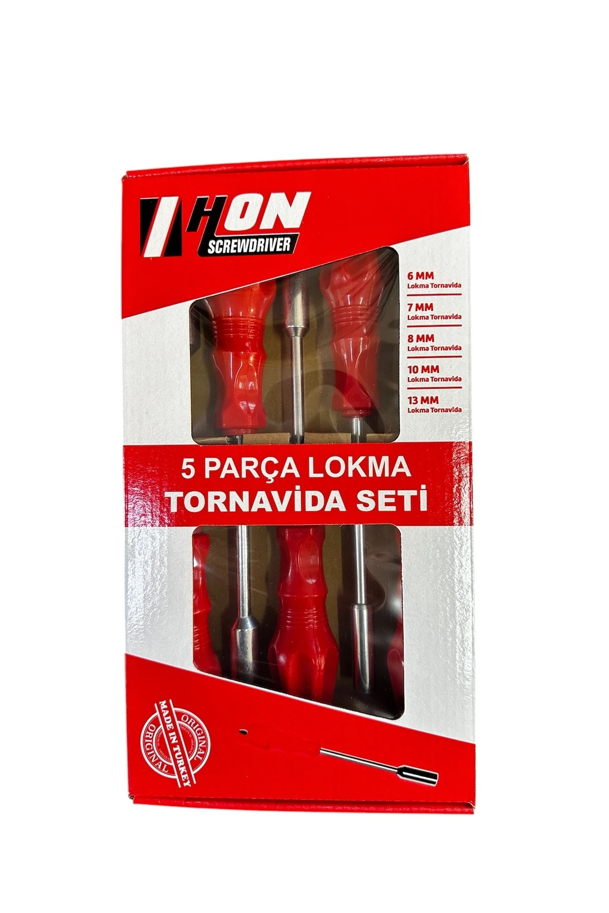 5 Parça Lokma Tornavida Seti (6-7-8-10-13 MM)