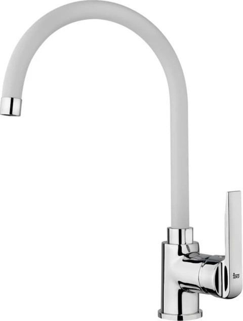 Square 50.40 Tg Tezgahaltı Granit Eviye - İn 995 Fw Kuğu Mutfak Bataryası - Beyaz Set