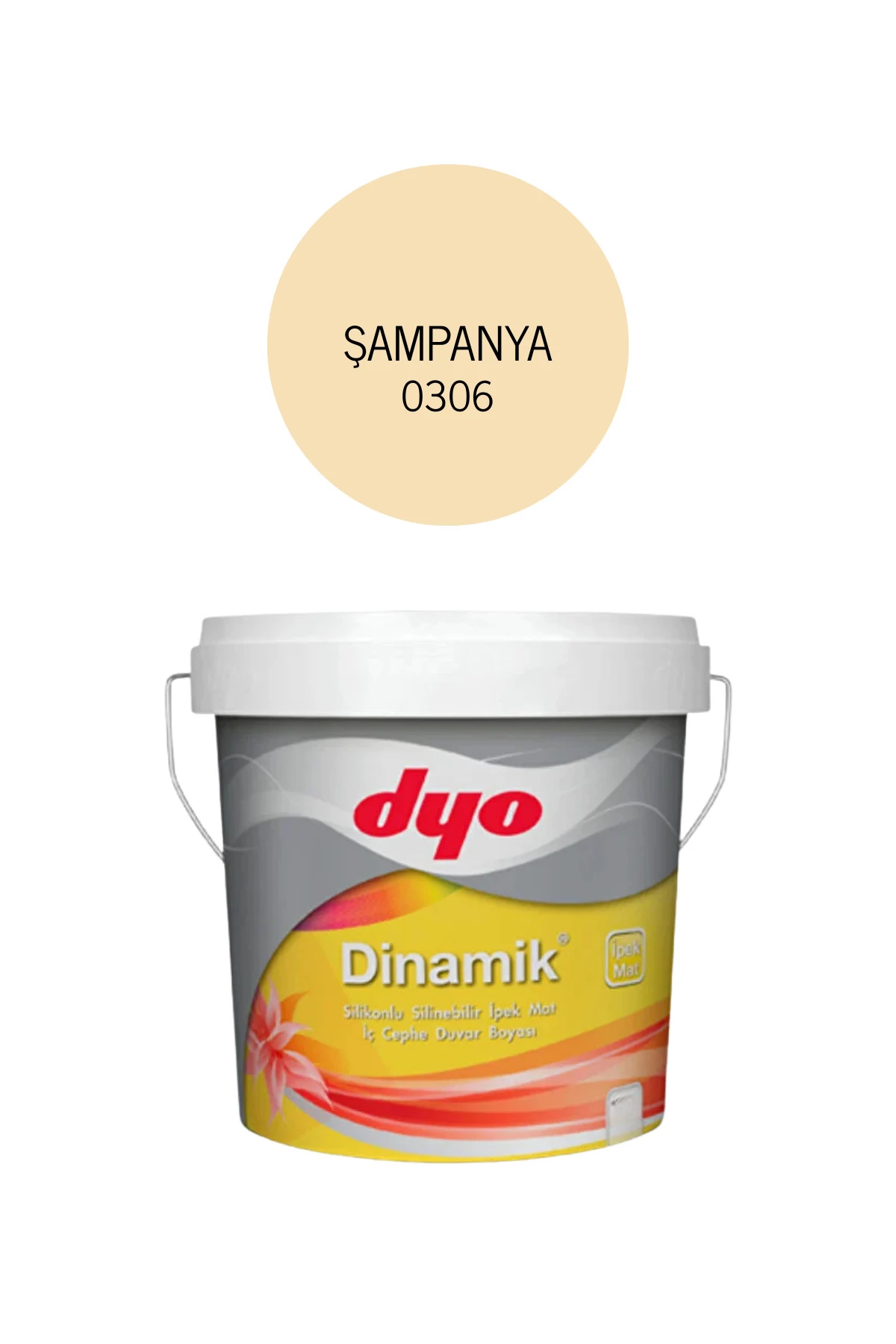 Dyo Dinamik Mat Silikonlu Iç Cephe Duvar B. Şampanya 0306 7,5 Lt.
