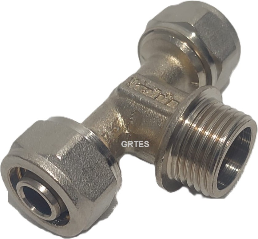 Ø16X1/2" Pex Te Dış Dişli - Erkek (Mobil Sistem Bağlantı Parçası)
