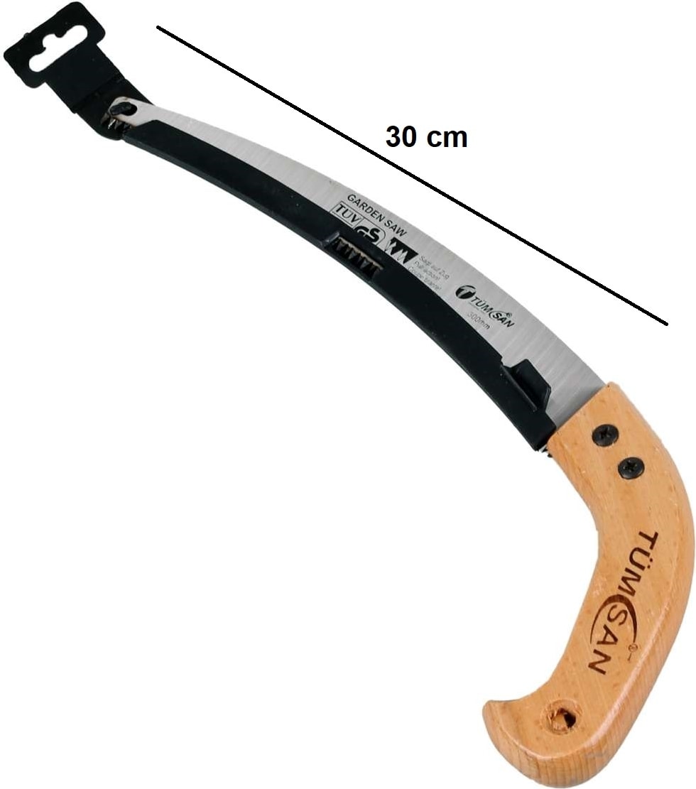 Testere Kılıflı Ağaç Sap Eğri  300 mm Tms-01