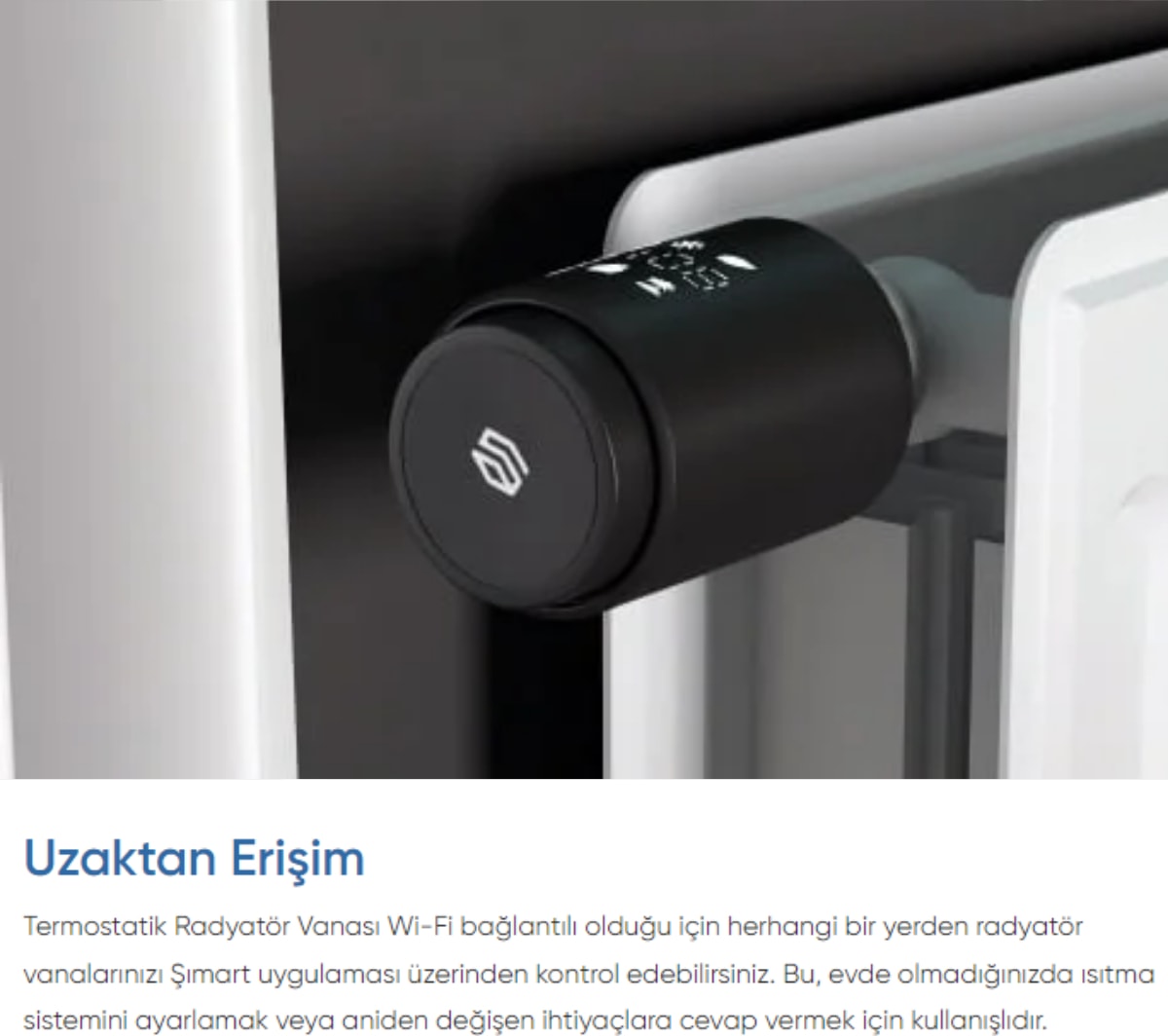 Akıllı Termostatik Radyatör Vanası Wi-Fi Bağlantılı ve Uzaktan Kontrol