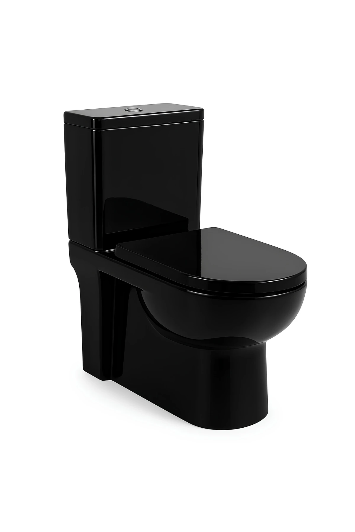 Modern Siyah Duvara Sıfır Klozet Takım MOD.K022B,Modern Duroplast Yavaş Kapak