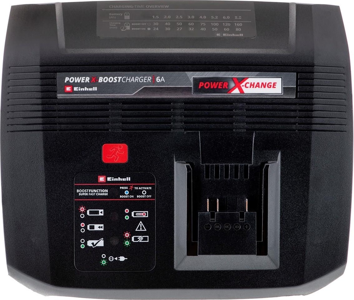 EİNHELL Başlangıç Kiti 4-6 Ah Akü ve Boostcharger Power X-Change (Li-Ion, 18 V, 60 dakika şarj süresi, tüm Power X-Change aletleri için uygundur) - 4512143