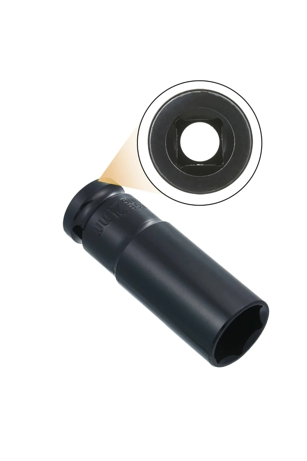 1/2'' Derin Siyah Lokma Seti 10 Parça 6 Köşeli