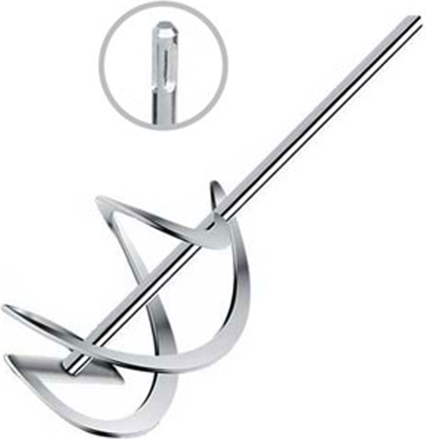 Sds Plus Alçı Boya Karıştırıcı 120X450 mm Spiral Karıştırma Ucu Harç Sıva Boya Alçı Mikser Aparatı