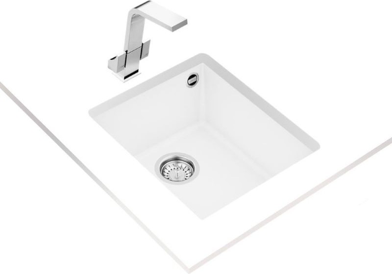 Square 34.40 Tg Beyaz Tezgah Alti Grani̇t Evye