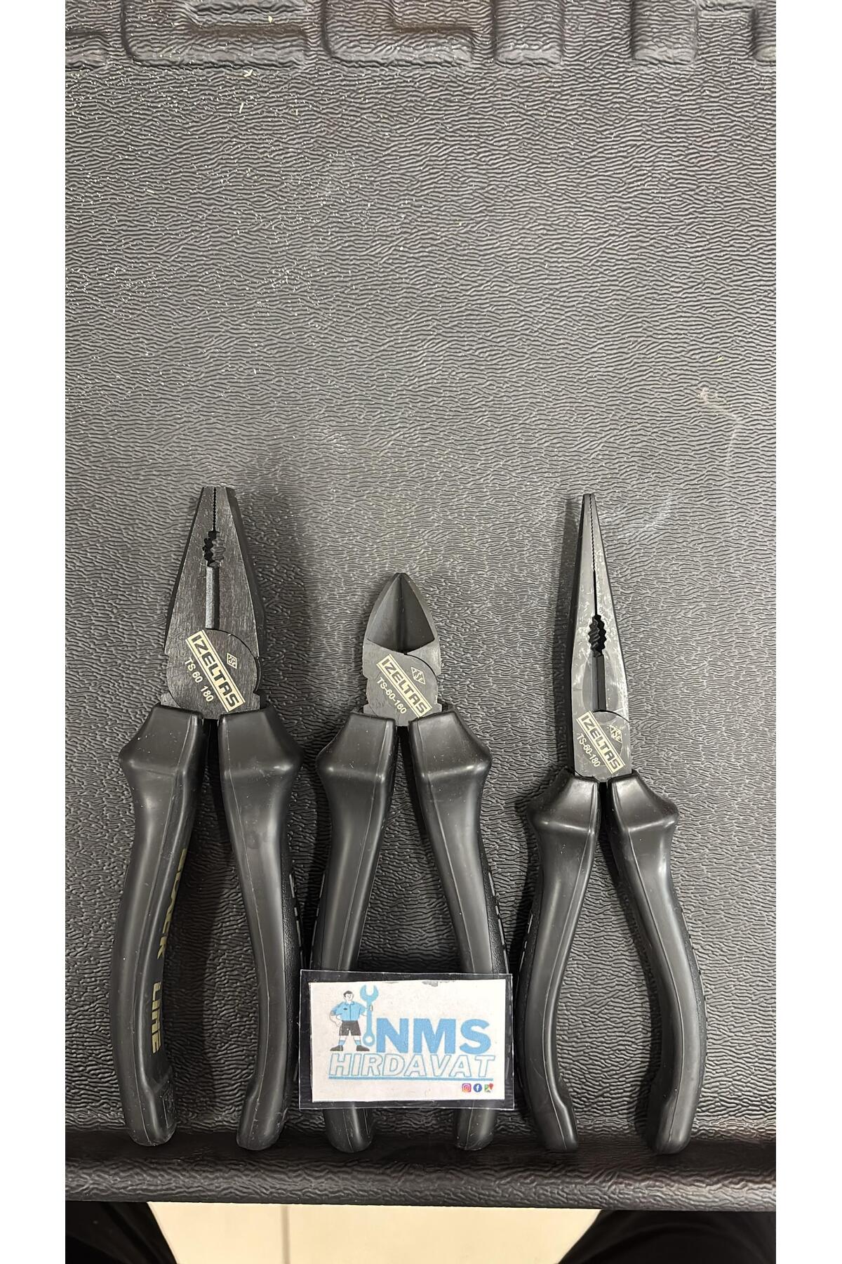 Black Line Seti 180 Mm Pense 160 Mm Yan Keski 180 Mm Kargaburun Seti 3 Parça NMS HIRDAVAT