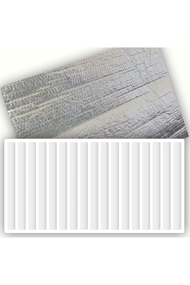 4 Adet Alüminyum Folyolu Radyatör Petek Arkası Isı Yalıtım Izolasyon Levhası 50x100cm Kalınlık:10mm