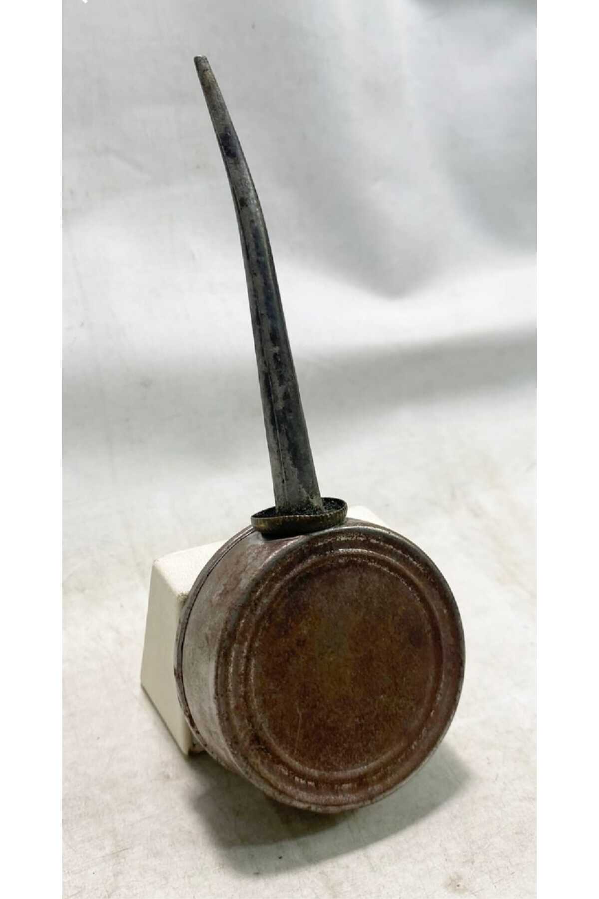 13x5 cm Antika Metal Yağdanlık