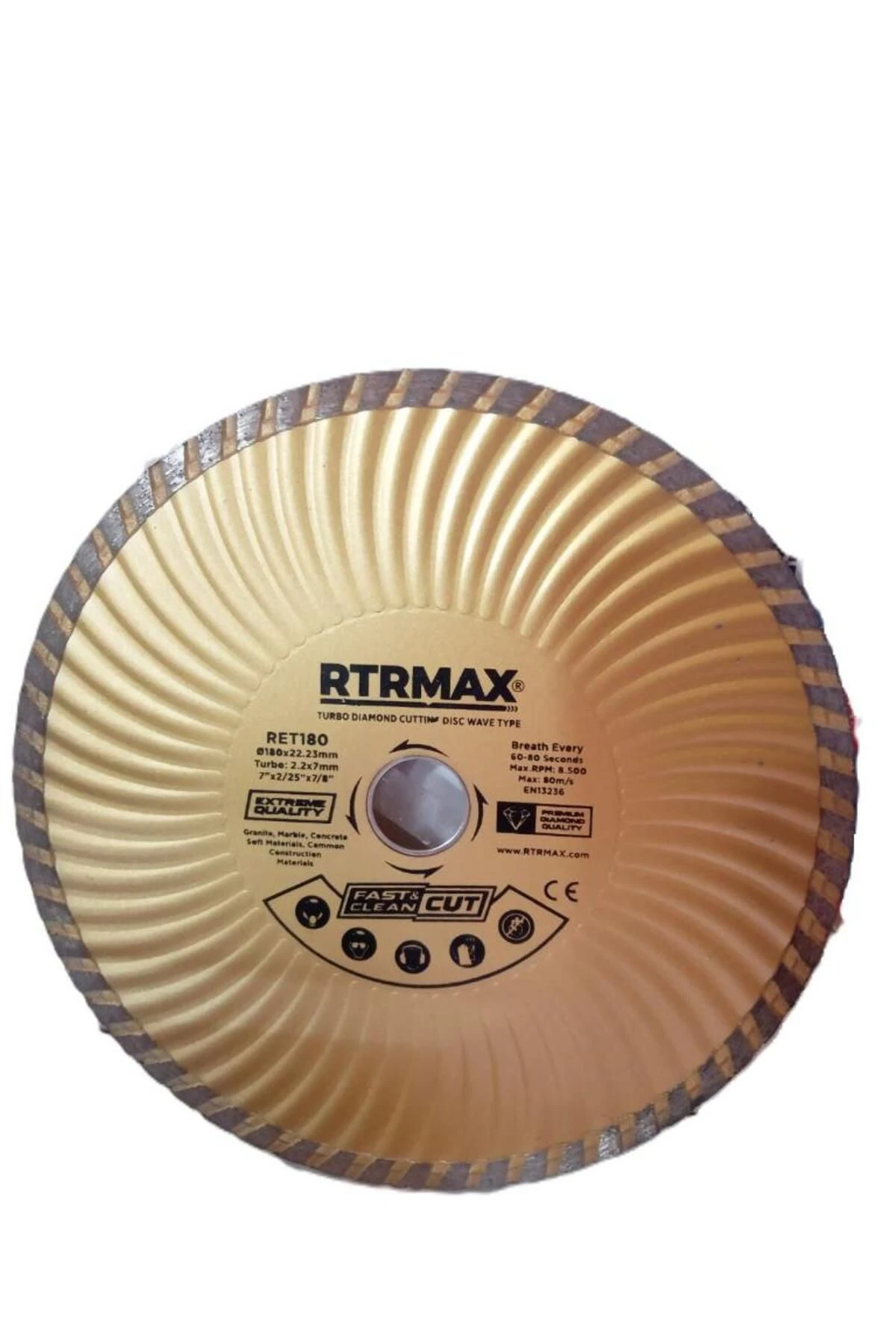 Turbo Kanallı Elmas Kesici Disk Ret180