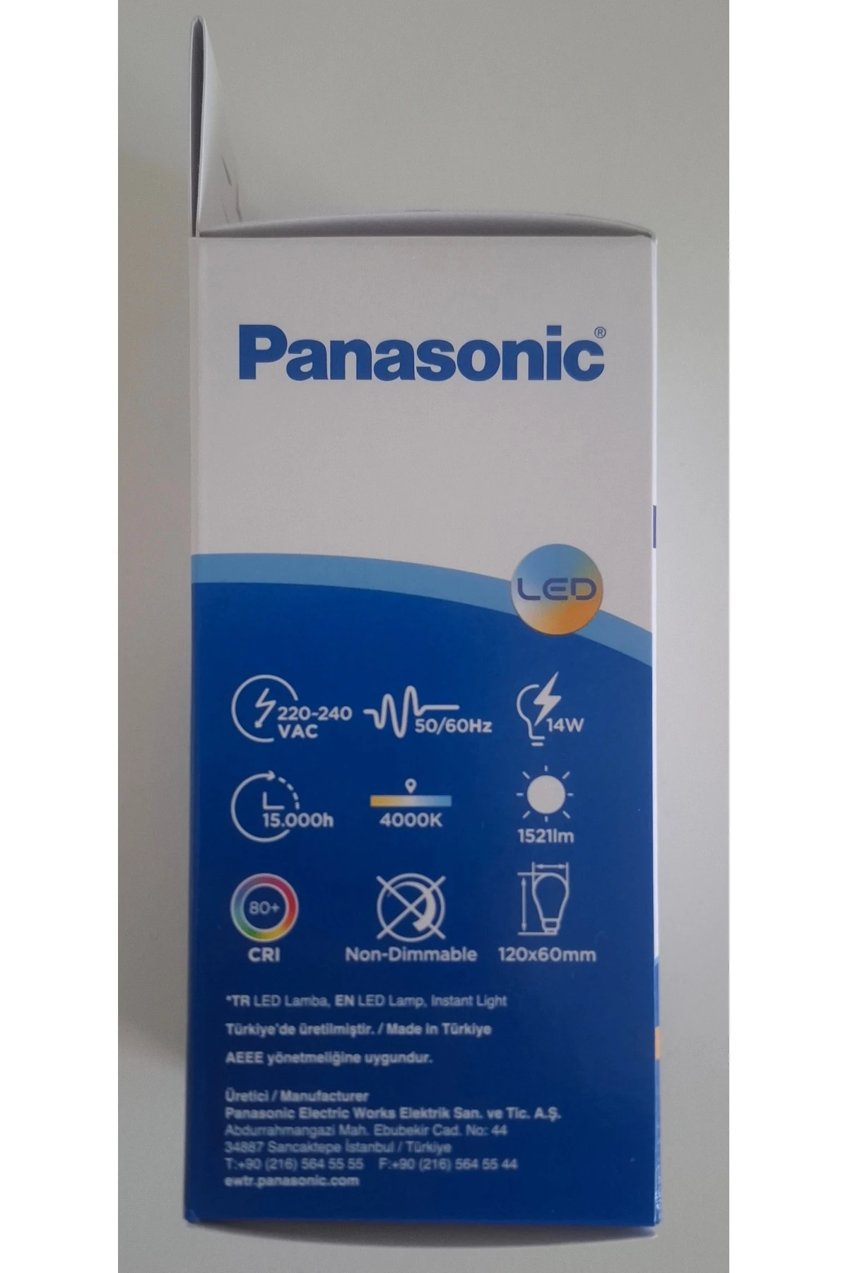 PANASONİC 14W 4000 KELVİN LED AMPUL GÜNIŞIĞI 5 ADET