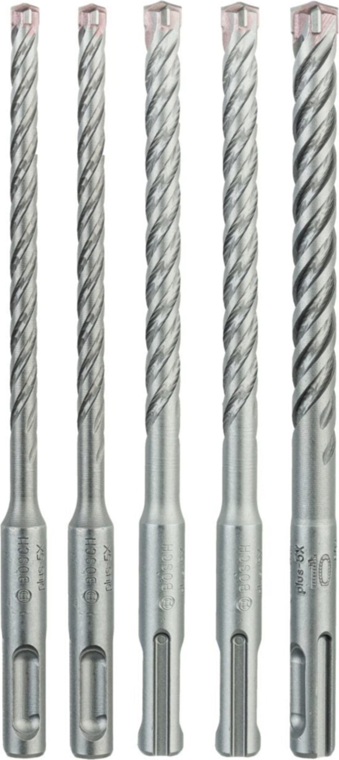 BOSCH - Sds Plus-5x Serisi Kırıcı Delici Matkap Ucu 5 Parça Set (6,6,8,8,10 x 160 Mm)