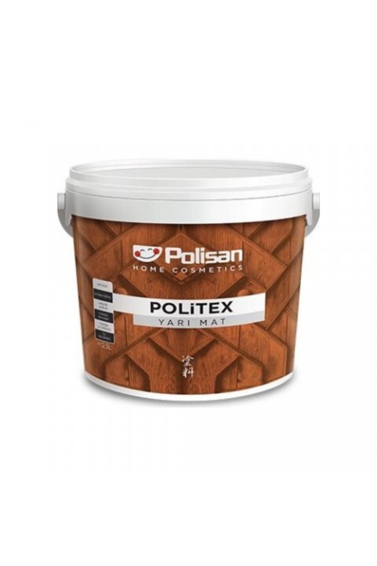 Beyaz Politex Su Bazlı Yarı Mat Tütün 169 2,5 lt