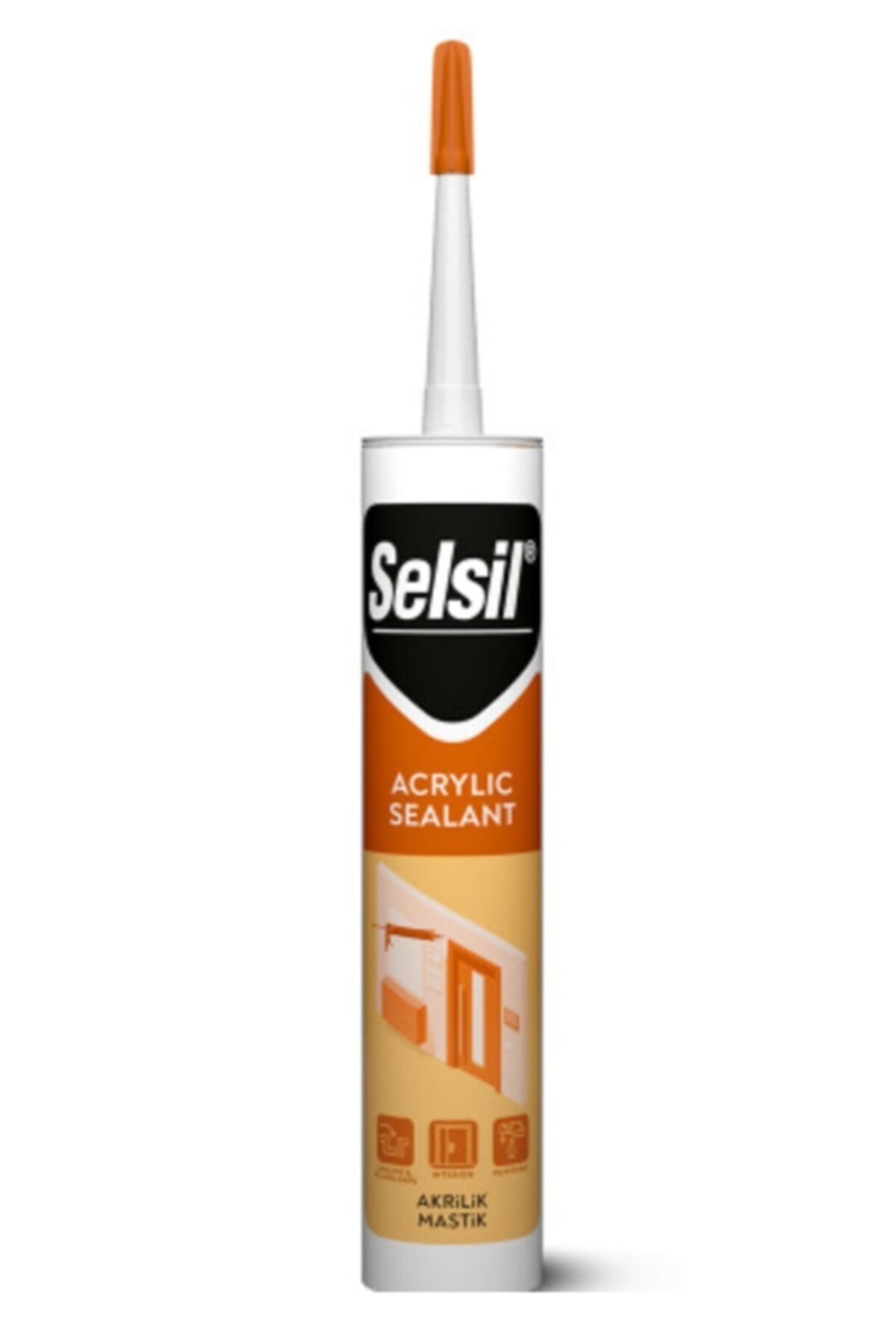Silikonize Akrilik Mastik 500 Gr "gri"