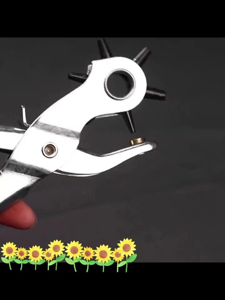 Kemer, Deri, Kanvas İçin 6 Delik Başlıklı Döner Kemer Delik Delme Aleti Delik Açıcı Pense Aparat