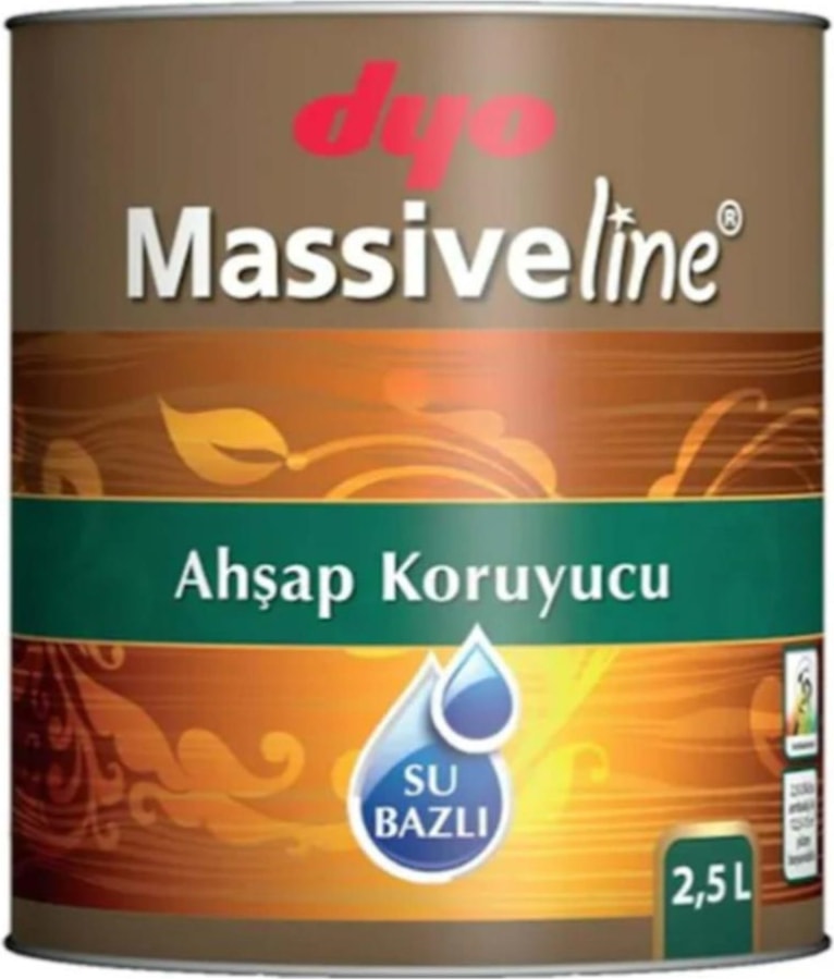 DYO Massiveline Su Bazlı Ahşap Koruyucu Kestane 2,5 Lt