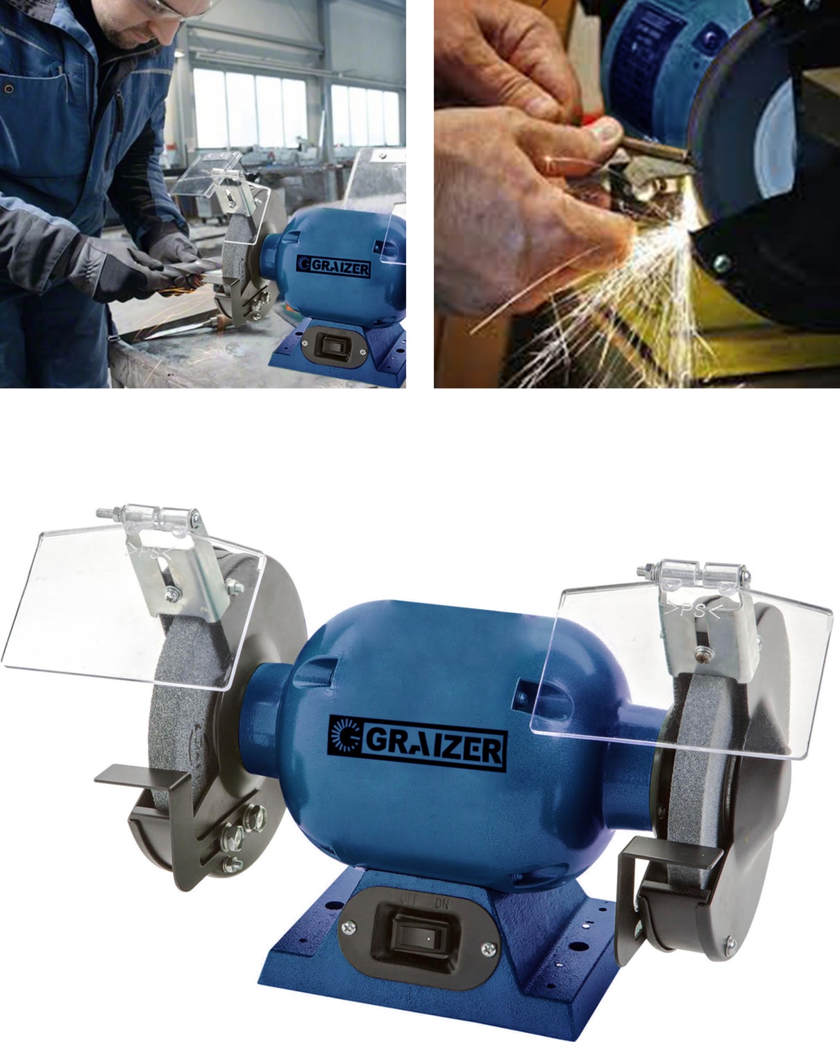 Alman TURBO-3000 Çark Motoru Zimpara Balta Bıçak Bileme Makinesi Tas Motoru Taslama 150 mm