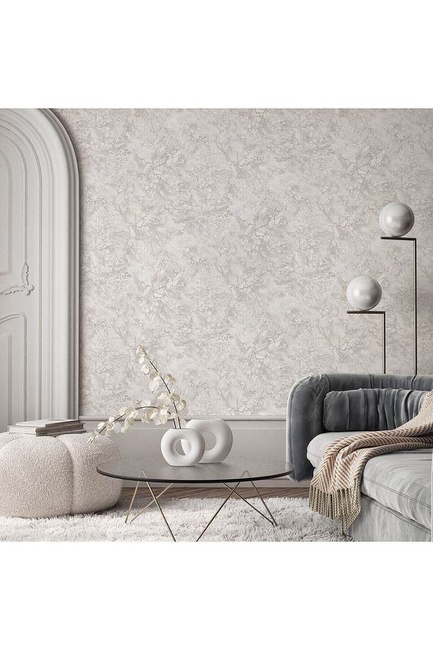 Roka 23101-6 Mermer Desenli Düz Sade Duvar Kağıdı