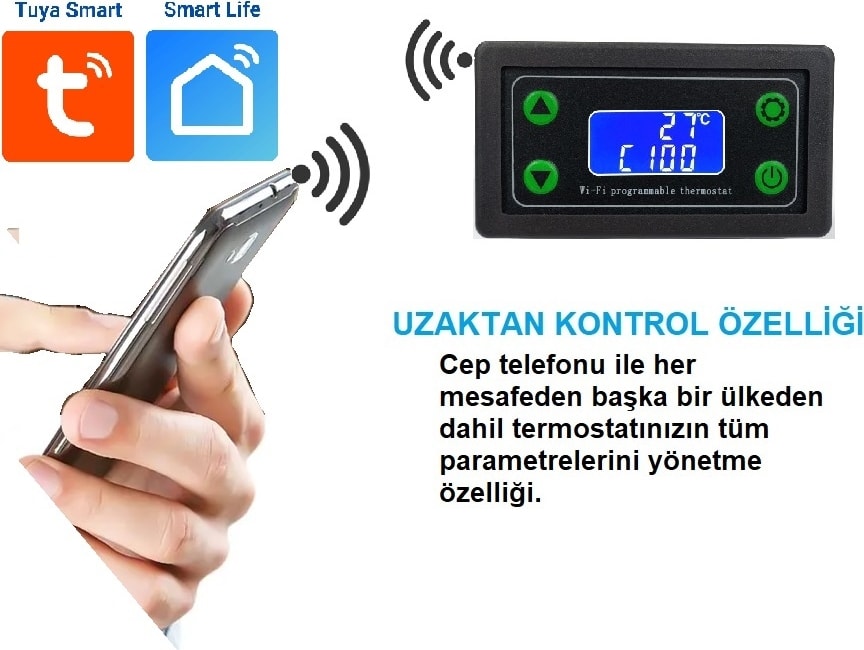 Smart Wifi 220V 30A Termostat/ Timer