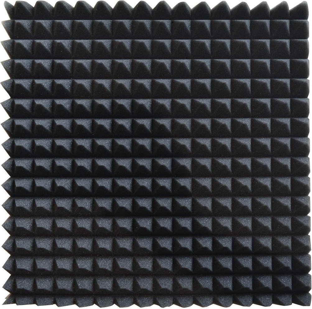 Akustik Ses Yalıtım Süngeri-Yapışkanlı-15 DNS-50X50X4-PIRAMIT Kesim