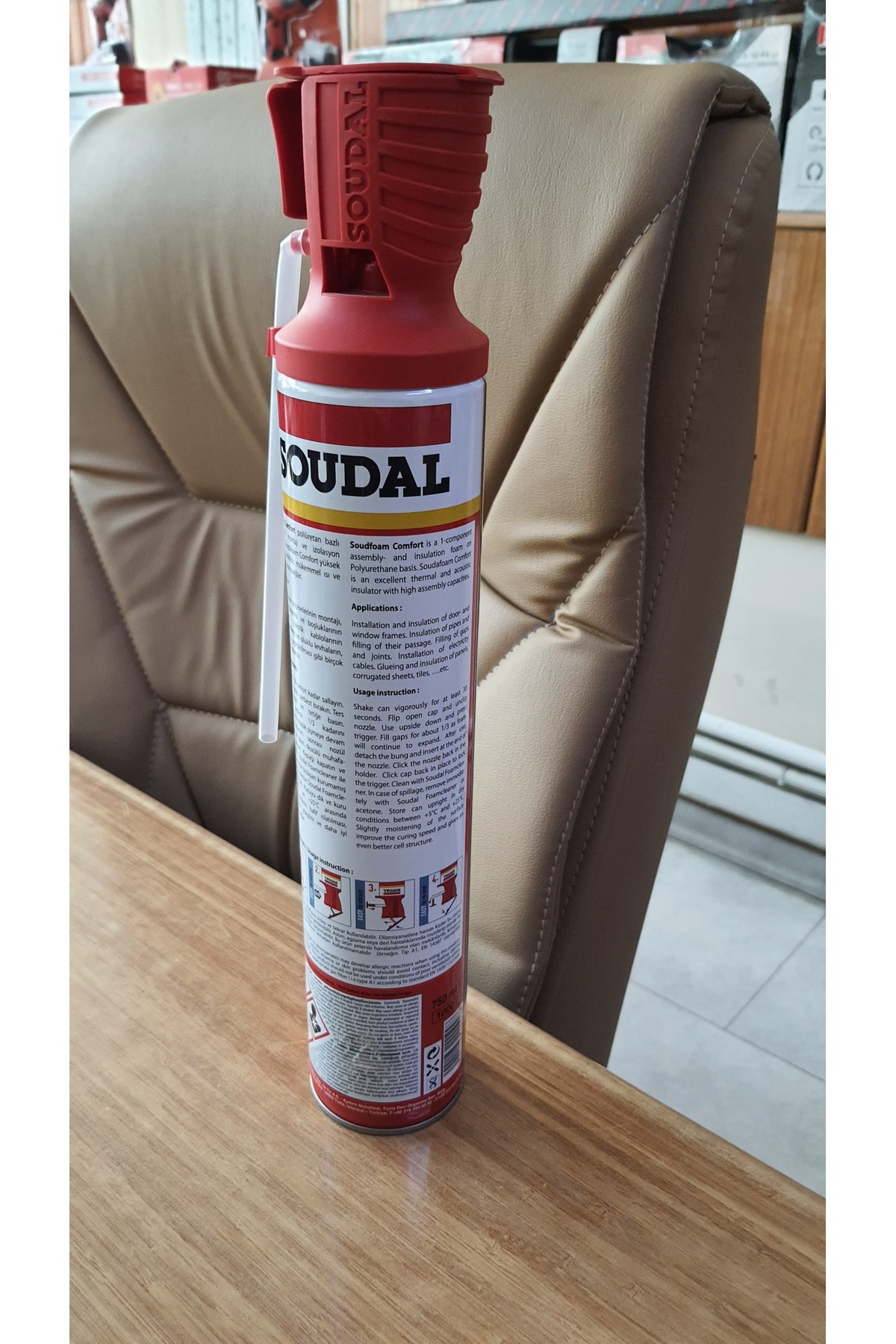 Soudafoam Comfort Üstün Yapıştırma Gücüne Sahip Poliüretan Montaj Köpüğü 750 ml (6 Adet)