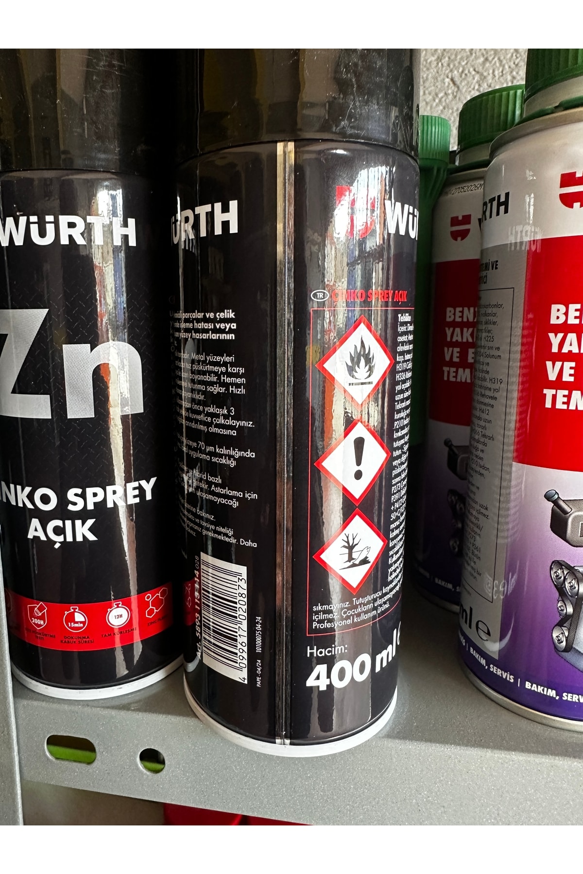 çinko sprey ZN 400ML Açık