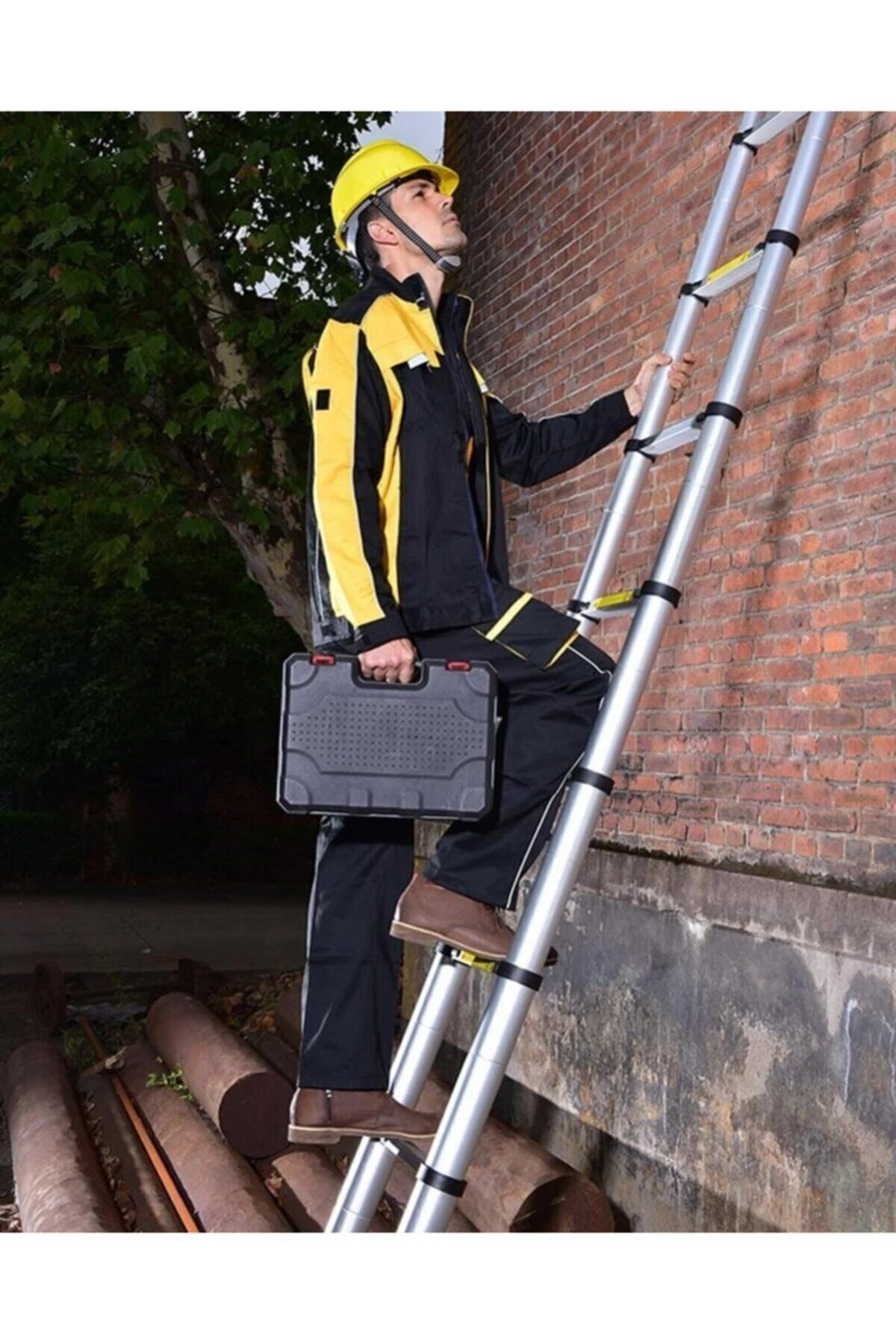 Alüminyum Teleskopik Merdiven | 14 Basamak - 5,2 Metre