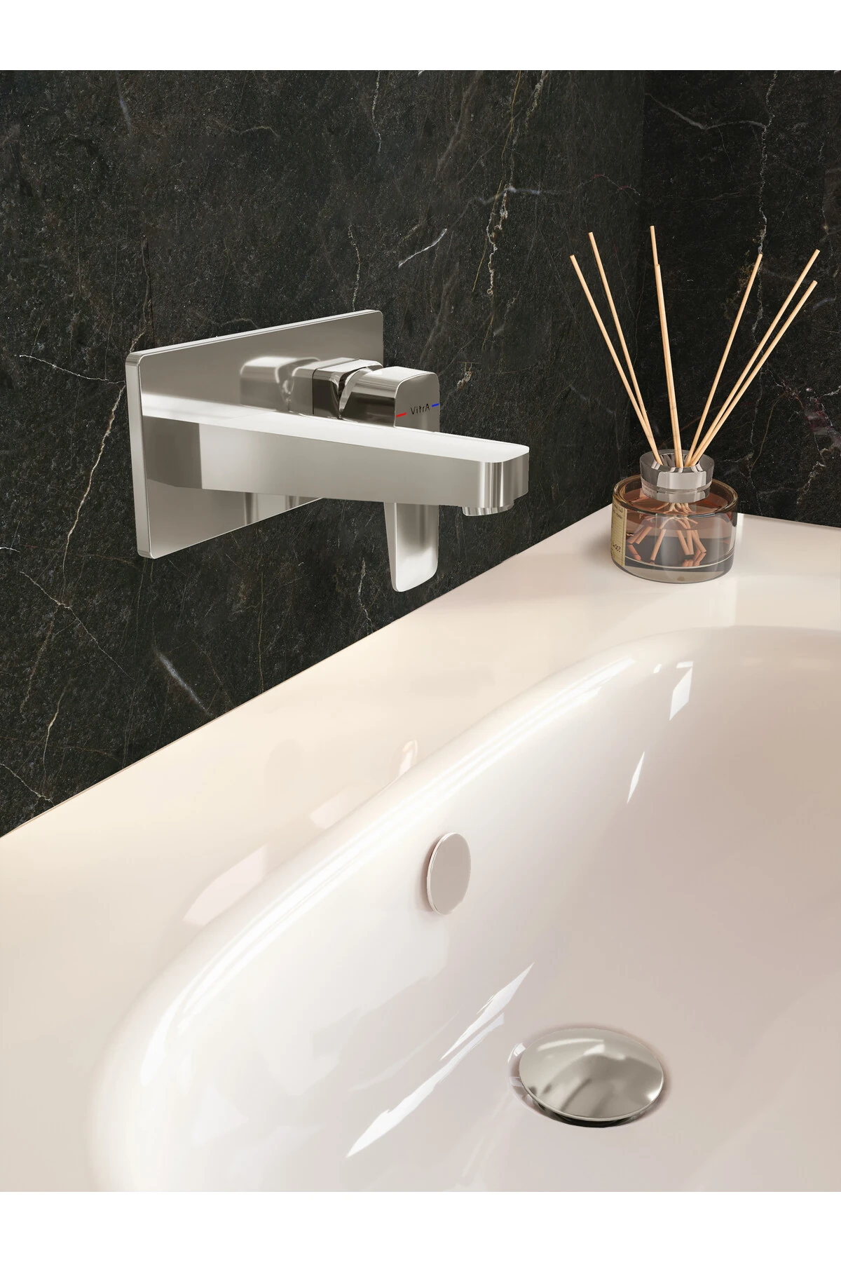 Origin A45149 Yuvarlak Lavabo Süzgeci, Universal, Basmalı, Krom