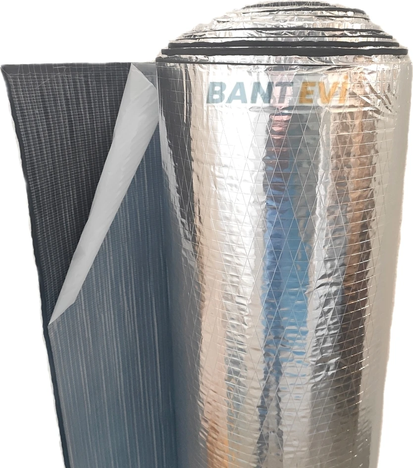 Oto Ses Yalıtım Malzemesi Folyolu 5m2 Araç Karavan Ses Isı Izolasyonu Süngeri 6mm Yapışkanlı