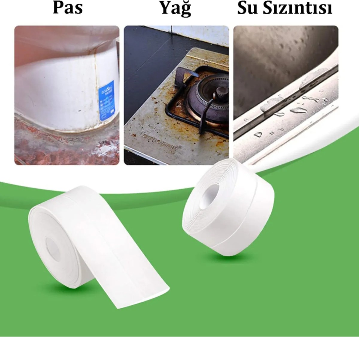 Su Sızdırmazlık Bant Banyo Lavabo Mutfak Küvet Duş Teknesi Su Geçirmez