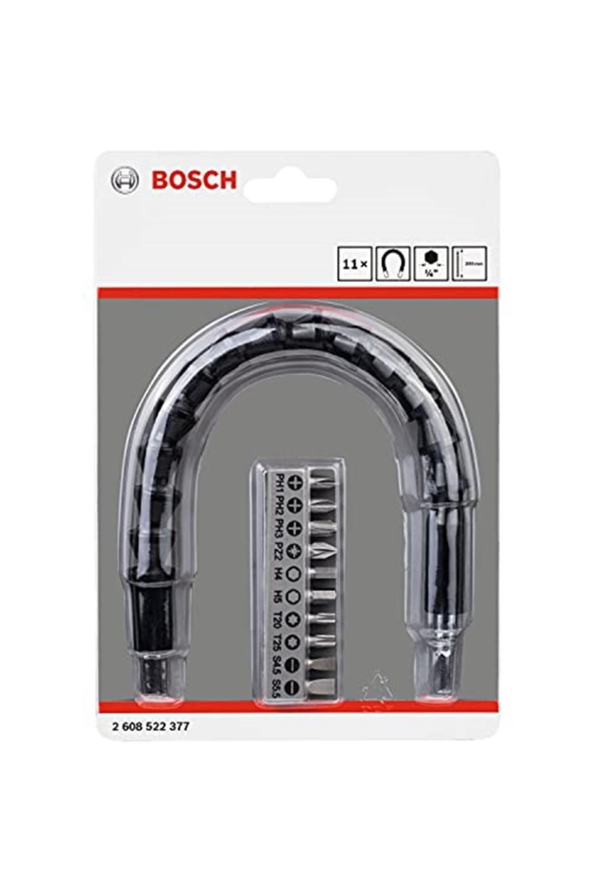 BOSCH Vidalama Ucu, Gri, 11 Adet