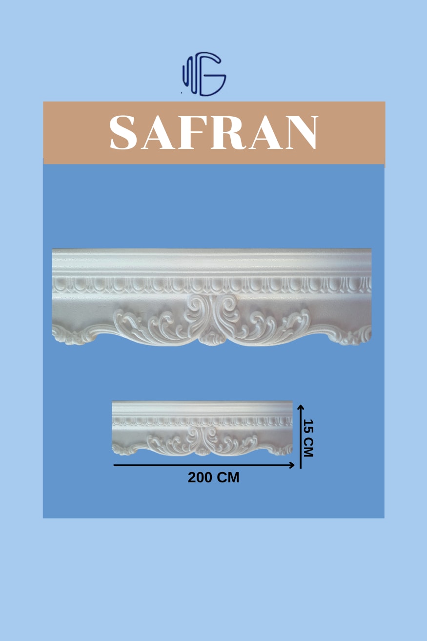 15 cm Desenli Kartonpiyer Stropiyer Safran