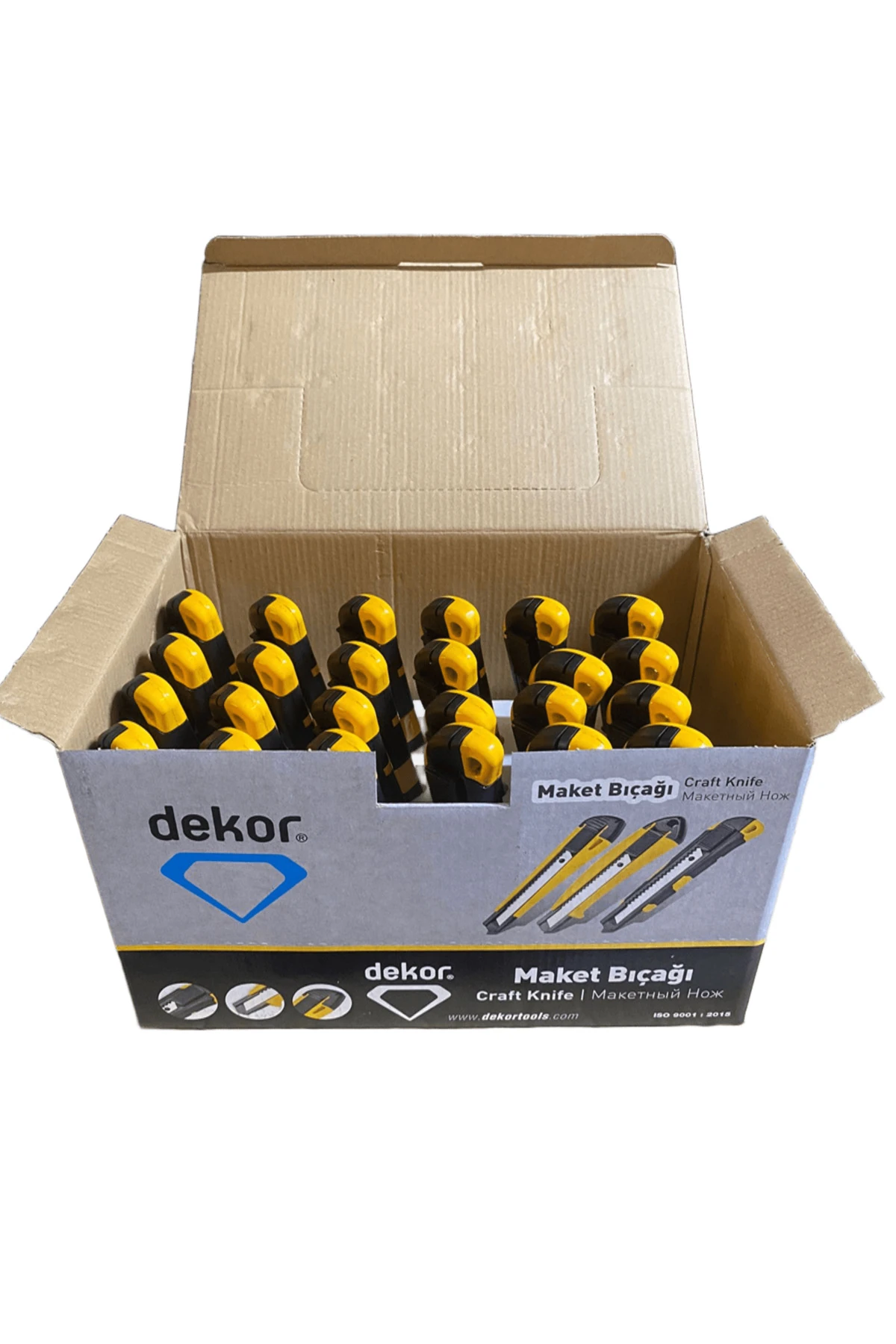 Maket Bıçağı • Profesyonel Alüminyum -18 mm - 24 ADET