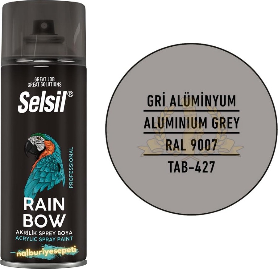 Akrilik Sprey Boya Gri Alüminyum 400 Ml. - Ral9007