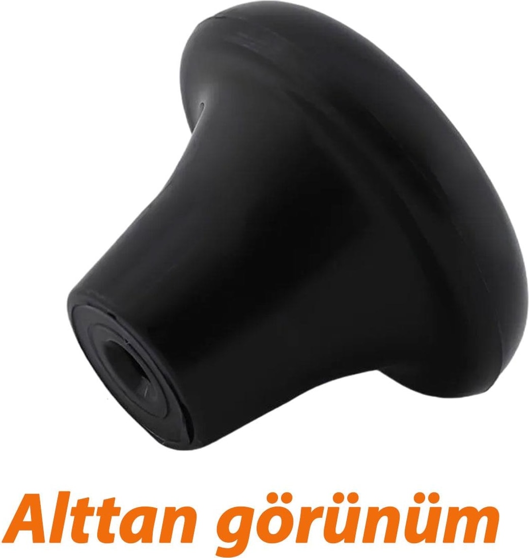 15 Adet Sert Plastik Mantar Düğme Kulp Siyah Dolap Mobilya Mutfak Dolabı Çekmece Kapak Kulbu
