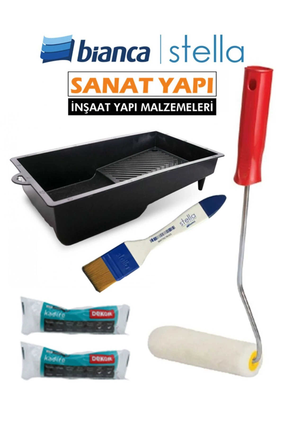 İpek Fırçalı Boyama Seti - Yardımcı Ürünler