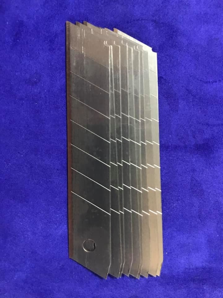 Falçata Bıçak Ağzı 18X0,60MM 10 Adet - Maket Bıçağı Yedeği